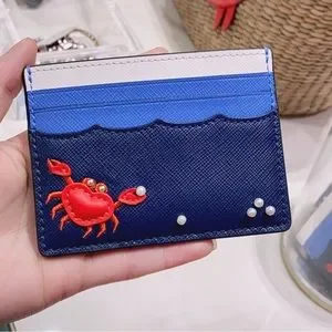 Kate Spade Pinch Me Crab Small Slim Card Holder